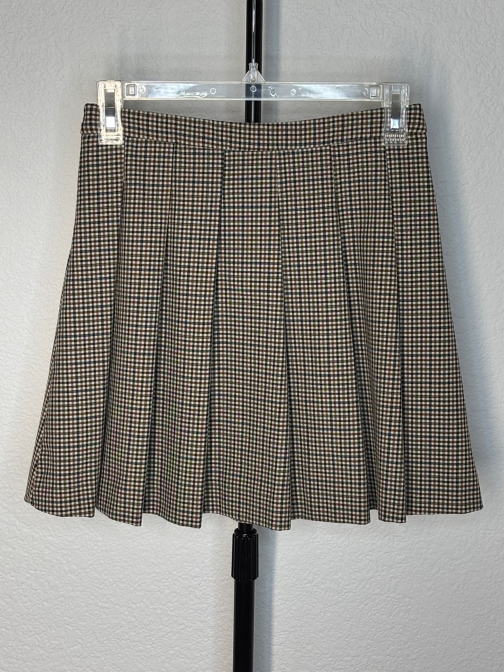 Zara Pleated Skirt Plaid Side-Zip Size 13-14 - Picture 5 of 9